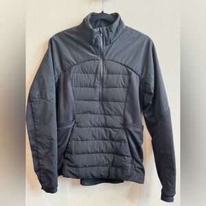 Lululemon Fitted Down for It All pullover Jacket black size 10